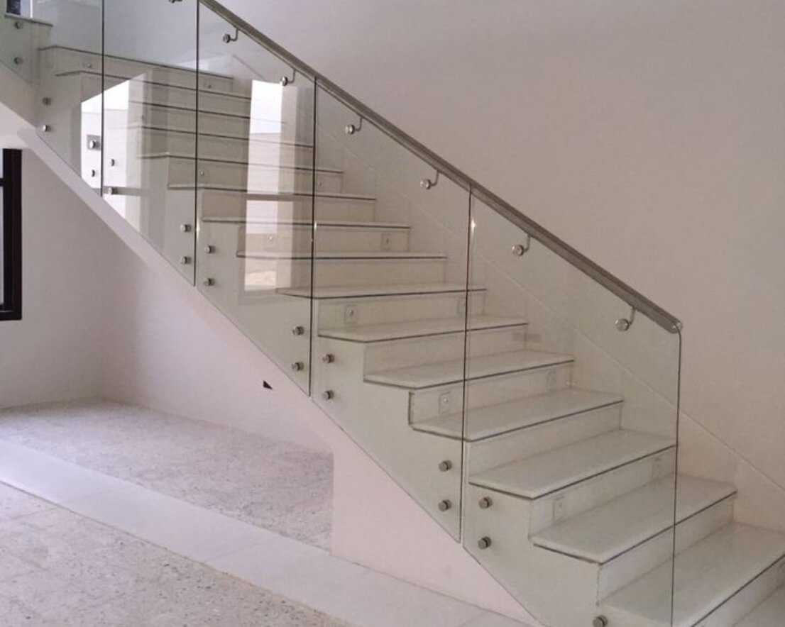 Stainless Steel Handrails With Glass service by Gulf Light in Abu Dhabi