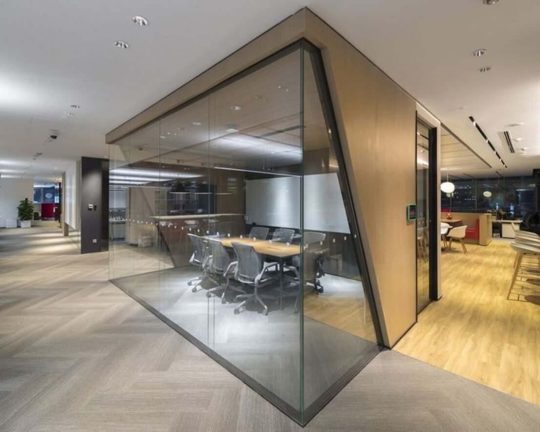 Aluminium Glass Partitions service by Gulf Light in Abu Dhabi