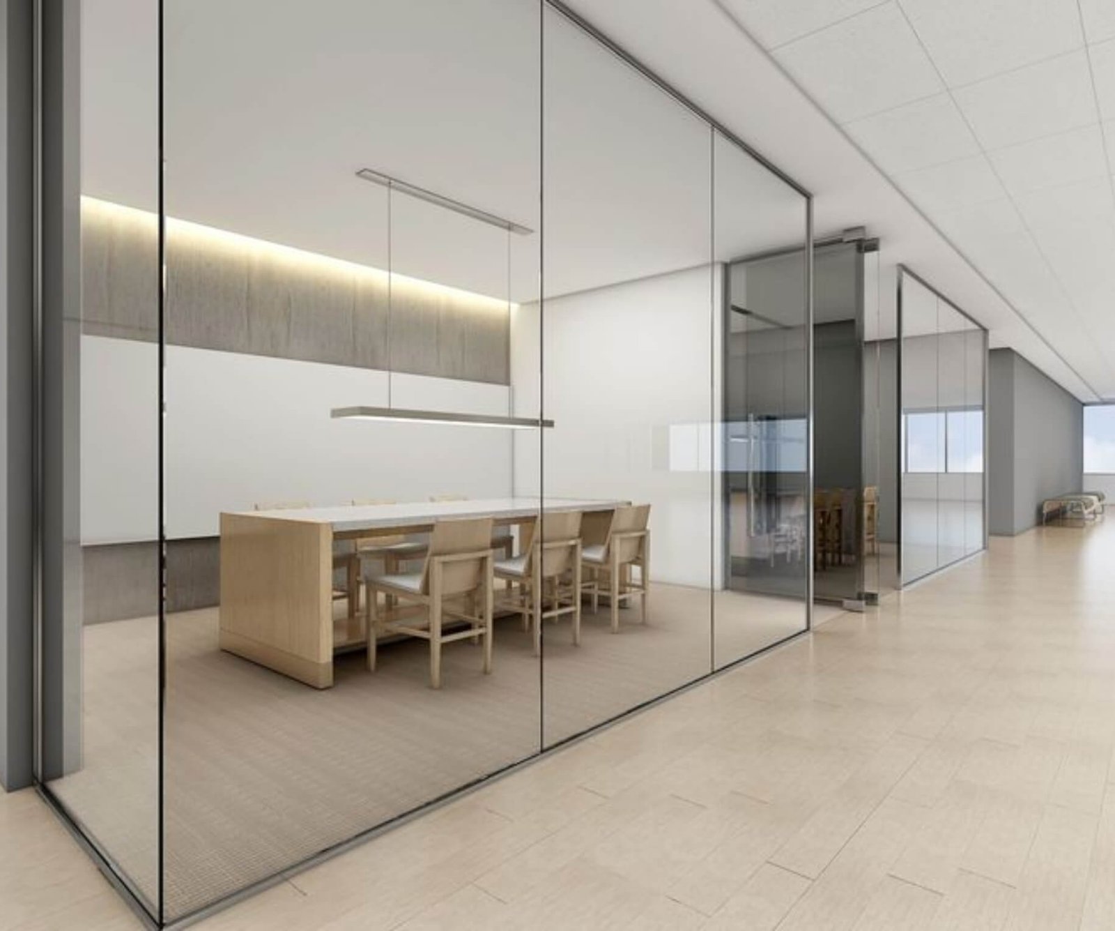 Frameless Glass Partitions by Gulf Light in Abu Dhabi