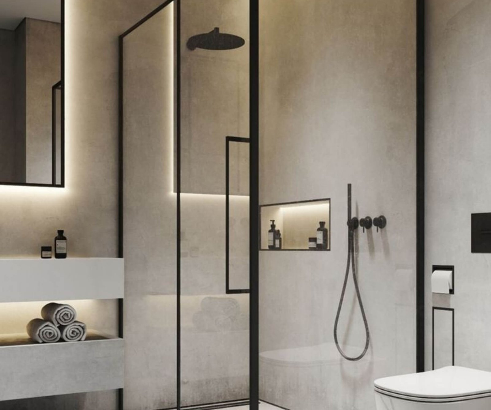 Shower Glass Partition by Gulf Light in Abu Dhabi
