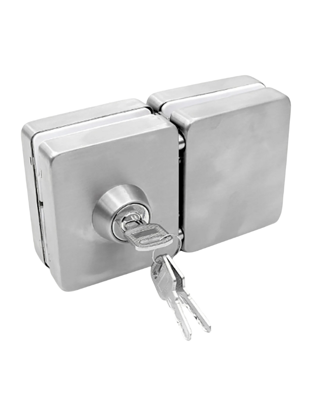 GLAC Square Glass Door Lock - 34/S